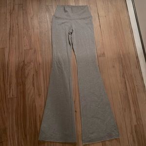 Grey flare leggings